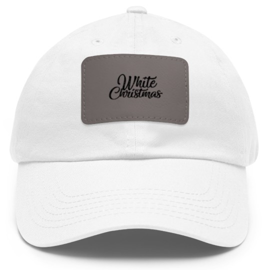 Discover white christmas - White Christmas - Dad Hat With Leather Patch