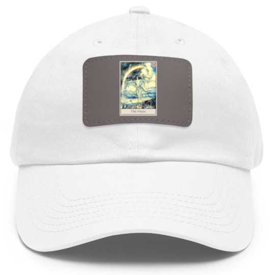 Discover Tarot - The Moon - Tarot - Dad Hat With Leather Patch