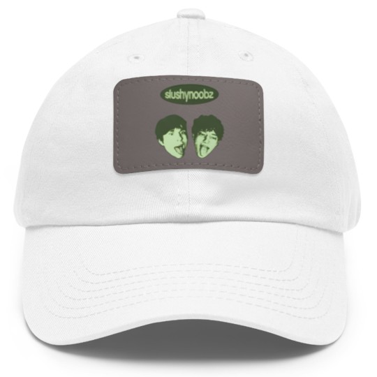 Discover Slushy Noobz Dad Hat With Leather Patch - Martin and Hamzah Dad Hat With Leather Patch, Slushy Noobs Merch