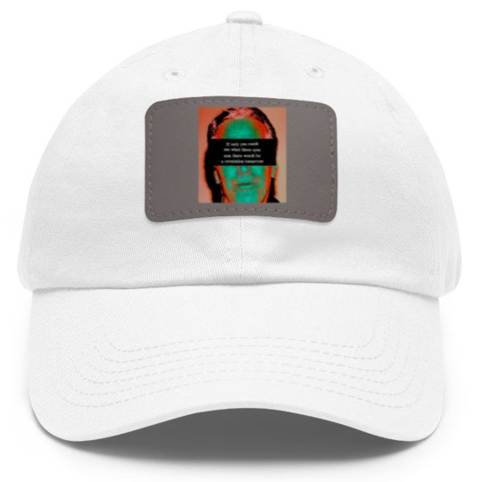Discover Jeffrey Epstein Cover-up Protest Dad Hat With Leather Patch