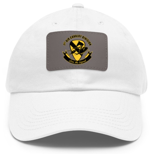 Discover 1st Air Cavalry Division Air Cav - Live The Legend Dad Hat With Leather Patch
