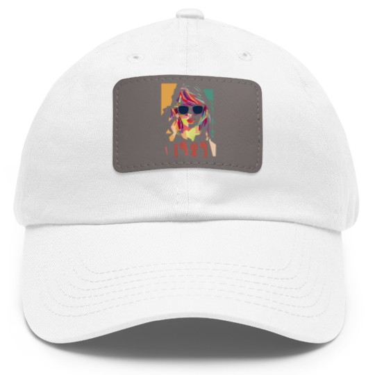 Discover Kids 1989 Watercolor Taylorr Swifts Vintage Dad Hat With Leather Patch