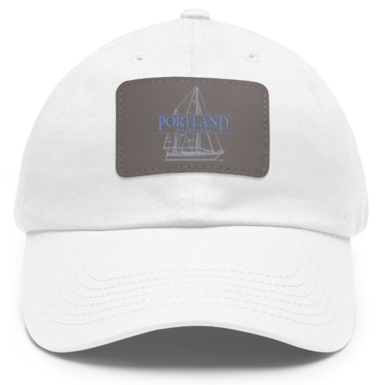 Discover Portland Maine Sailing Dad Hat With Leather Patch