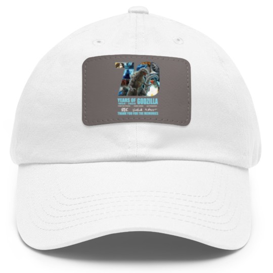 Discover HOT!god zilla 1954 – 2024 70th Anniversary Thank You Dad Hat With Leather Patch