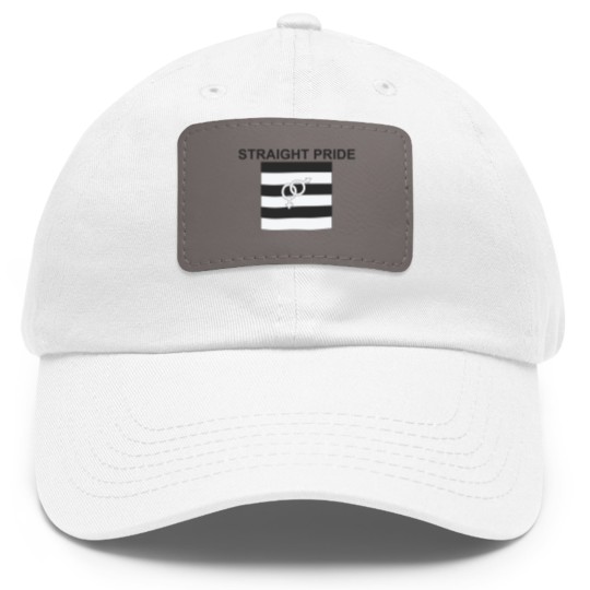Discover Straight Pride Dad Hat With Leather Patch Gender Symbols Men & Woman