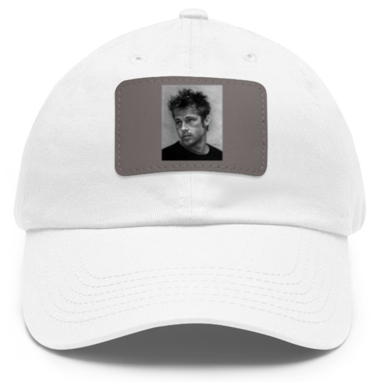 Discover Brad Pitt drawing Classic Unisex Dad Hat With Leather Patch