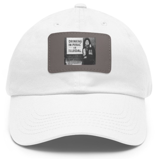 Discover Billy Joel Drinking In Public Is Illegal Unisex Cotton Dad Hat With Leather Patch