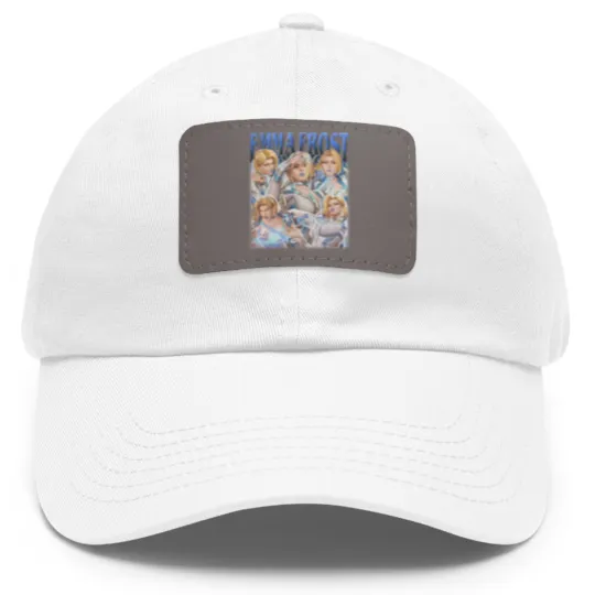 Discover Emma Frost MCU Rival Dad Hat With Leather Patch MCU Gamer Dad Hat With Leather Patch
