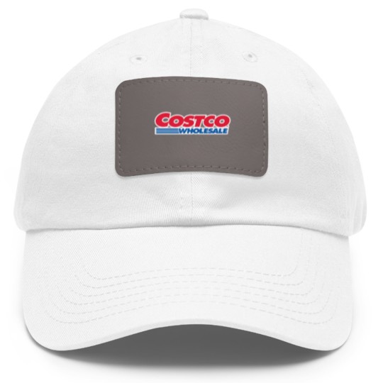 Discover Costco Wholesale Dad Hat With Leather Patch Heavy Cotton Dad Hat With Leather Patch Logo Merch Gift Apparel Shopping Gear
