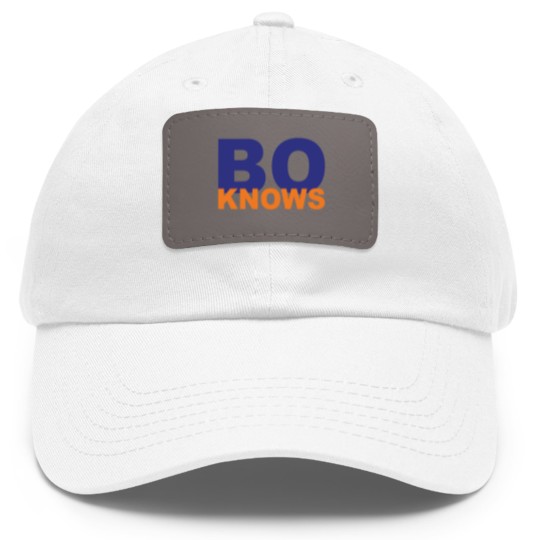 Discover BO KNOWS Dad Hat With Leather Patch