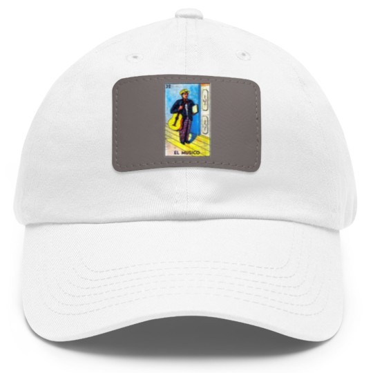 Discover El Musico Mexican Loteria Bingo Card Dad Hat With Leather Patch