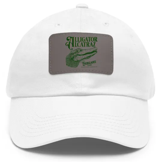Discover Alligator Alcatraz Dad Hat With Leather Patch, Everglades Florida Parody,  Swamp Humor Dad Hat With Leather Patch, Dark Humor Dad Hat With Leather Patch
