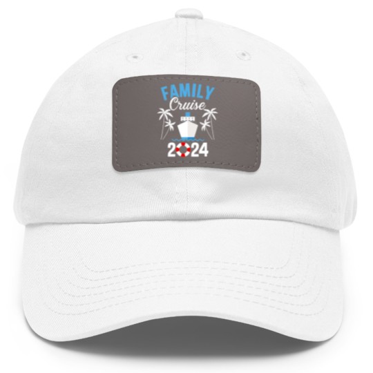 Discover Family cruise 2023 for cruising ship vacation Dad Hat With Leather Patch