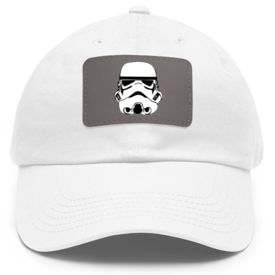 Discover illustration Stormtrooper Drawing Stencil stormtrooper white face star Dad Hat With Leather Patch