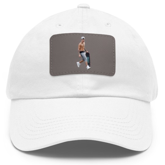 Discover Justin Bieber Dad Hat With Leather Patch