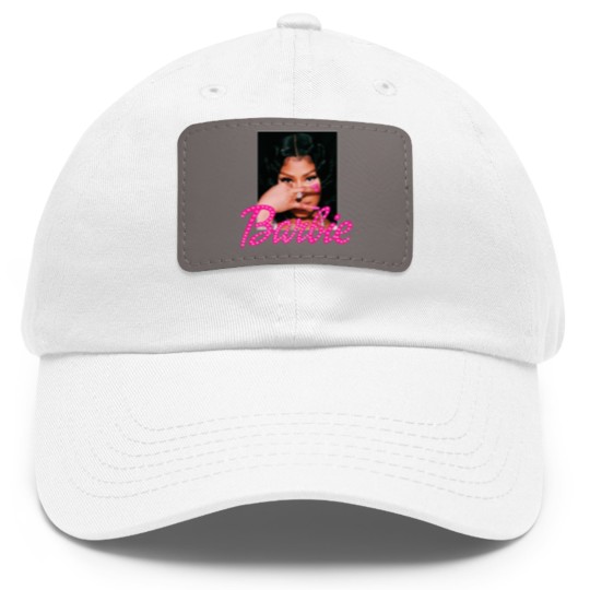 Discover Nicki Minaj Barbi Girl Dad Hat With Leather Patch| Queen of Rap Dad Hat With Leather Patch