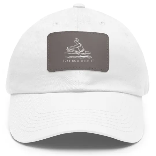 Discover College Rowing Sculling And Rowing Machine Apparel Dad Hat With Leather Patch