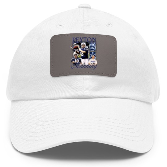 Discover Vintage 90s Graphic Style Peyton Manning Dad Hat With Leather Patch