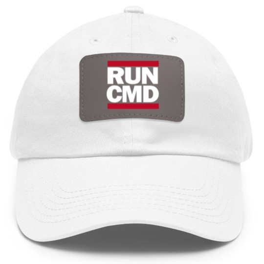 Discover RUN CMD Dad Hat With Leather Patch