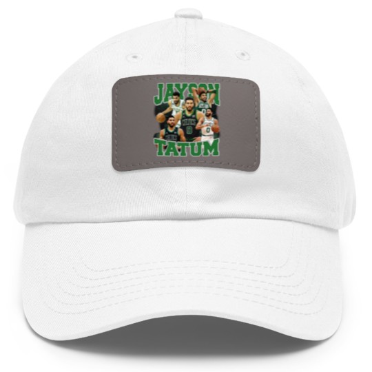Discover Jayson Tatum Basketball  Basketball Graphic Tees Dad Hat With Leather Patch