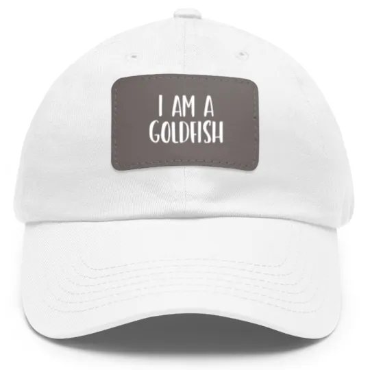 Discover I Am A Goldfish Halloween I'm Simple Costume Lazy Dad Hat With Leather Patch