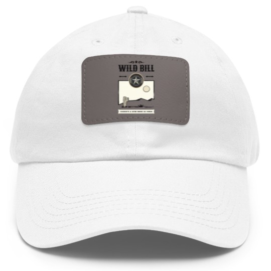 Discover Vintage Wild West Bill Poster Dad Hat With Leather Patch
