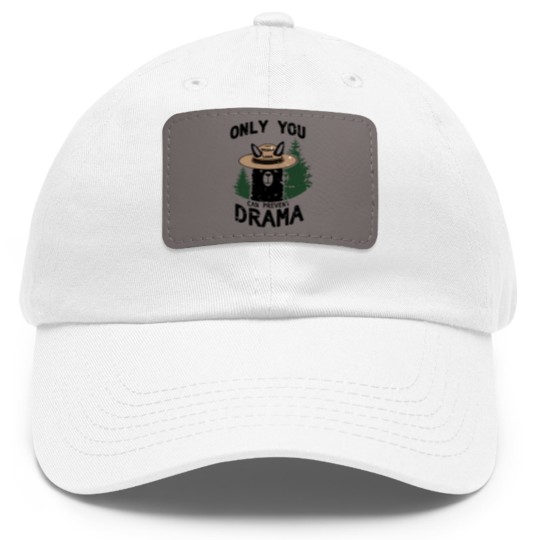 Discover Only You Can Avoid the Drama, Llama Smokey Parody, Llama Super Soft Dad Hat With Leather Patch