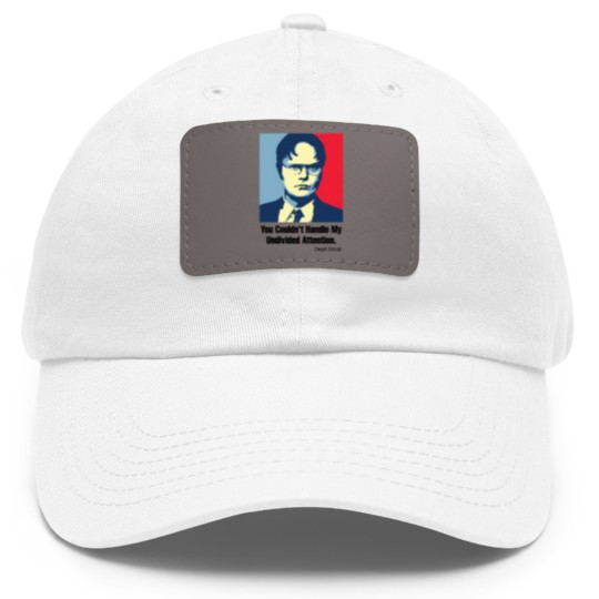 Discover Undivided Attention - Dw Schrute - Dad Hat With Leather Patch