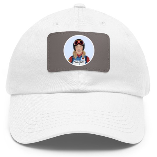Discover mikaela shiffrin Dad Hat With Leather Patch