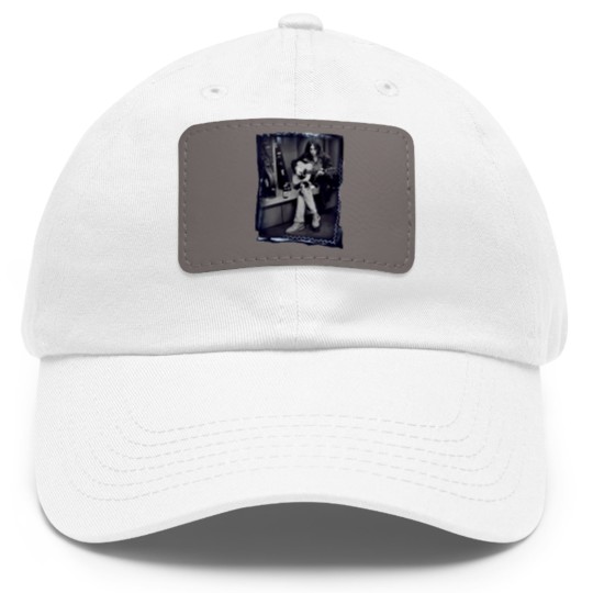 Discover Neil Young // Short Sleeve Dad Hat With Leather Patch
