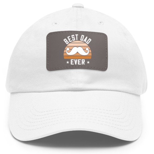 Discover best dad ever Dad Hat With Leather Patch