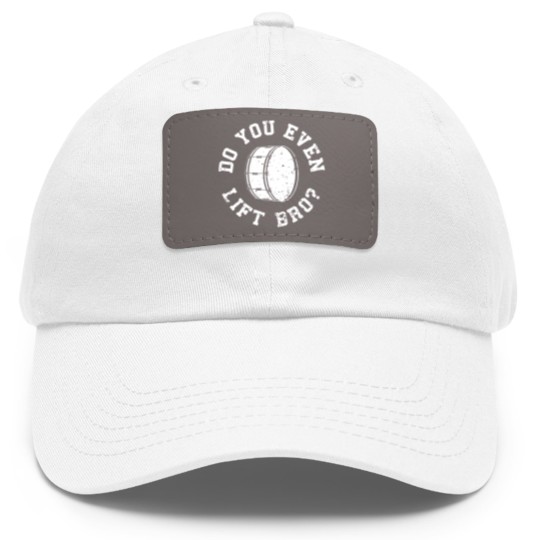 Discover Marching Band Bass Drum Funny Drummer Dad Hat With Leather Patch