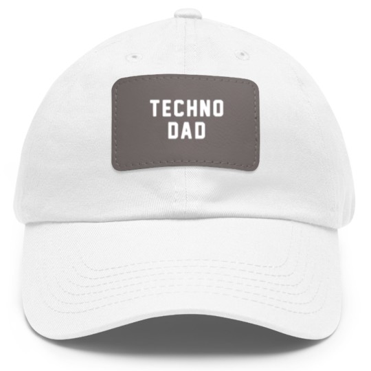 Discover Techno dad Dad Hat With Leather Patch