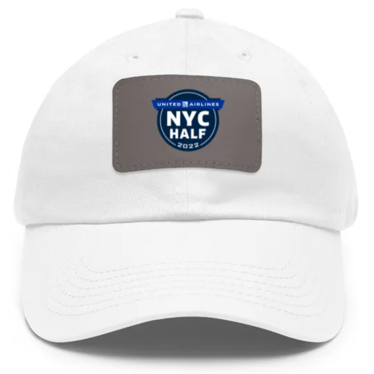 Discover New York Half Marathon Dad Hat With Leather Patch