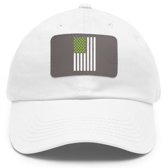 Discover Shamrock American Flag Dad Hat With Leather Patch