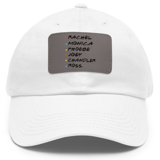 Discover rachel monica phoebe joey chadler ross hipster Dad Hat With Leather Patch