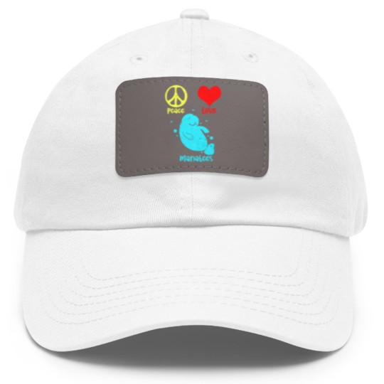 Discover Manatee Dad Hat With Leather Patch