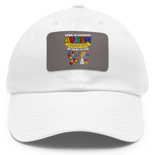 Discover Autism Awareness Dad Hat With Leather Patch