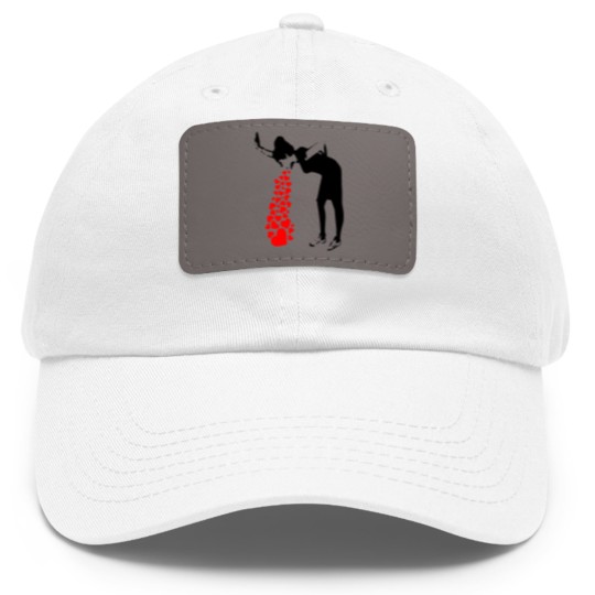 Discover Banksy Dad Hat With Leather Patch, Banksy Dad Hat With Leather Patch