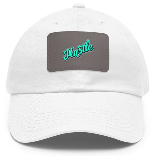 Discover Hustle Earn Money Quickly Dad Hat With Leather Patch