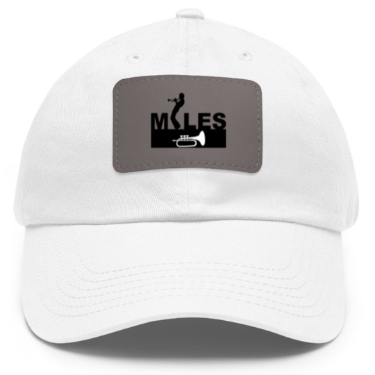 Discover trumpet Miles Davis Dad Hat With Leather Patch