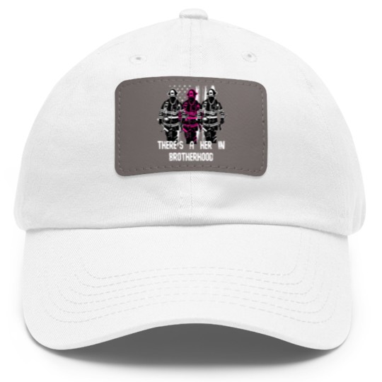 Discover Female Firefighter Women Brotherhood Dad Hat With Leather Patch
