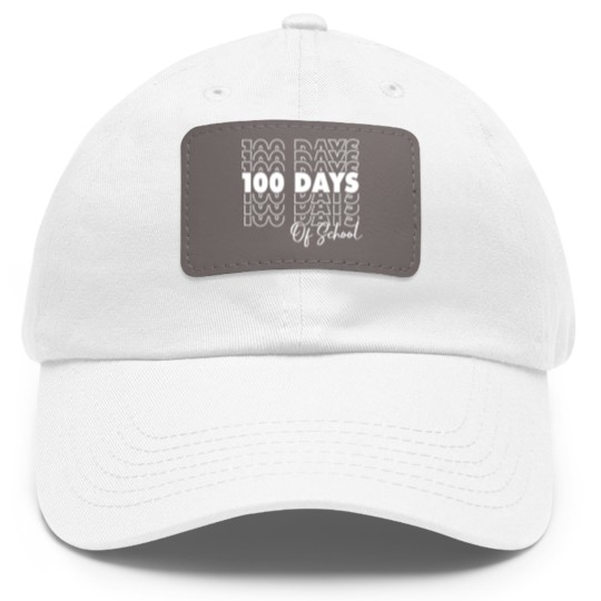 Discover 100 Days Of School - 100th Day Of School Dad Hat With Leather Patch