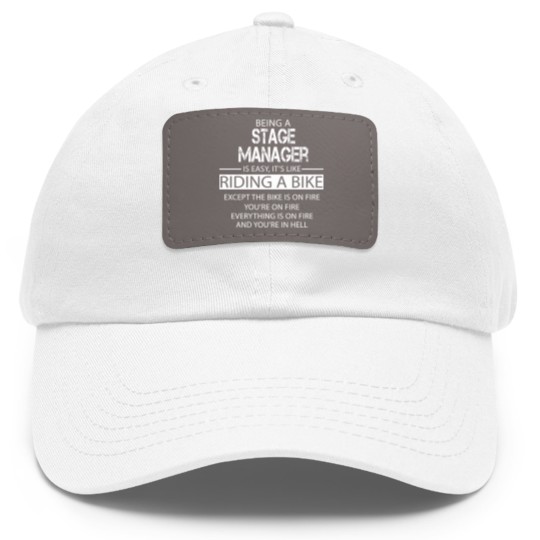Discover Stage Manager Dad Hat With Leather Patch