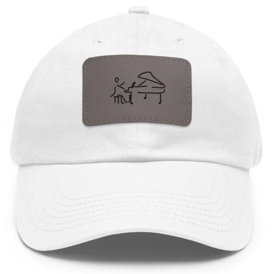 Discover piano piano piano piano piano Dad Hat With Leather Patch