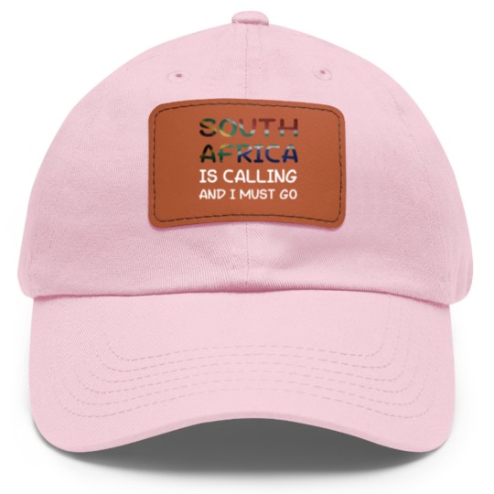 Discover South Africa is calling and I must go - South Africa - Dad Hat With Leather Patch