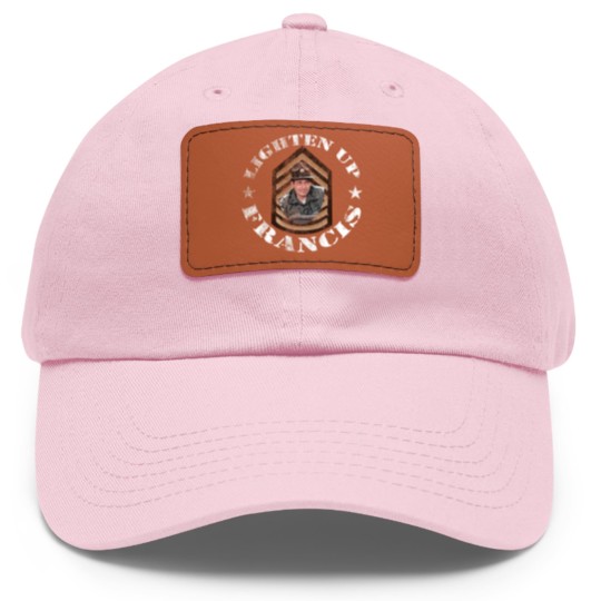 Discover Lighten Up Francis, distressed - bil mur - Dad Hat With Leather Patch