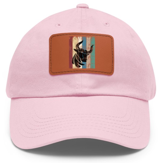 Discover Taurus Vintage Taurus Gift Idea Retro Distressed Dad Hat With Leather Patch