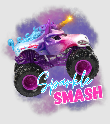 Discover Sparkle Smash Unicorn Monster Truck Digital Files