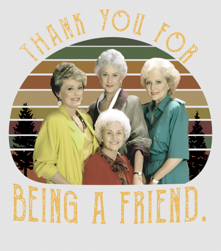 Discover The Stay Golden Thank You For Being A Friend 80s Vintage Sunset Digital Files